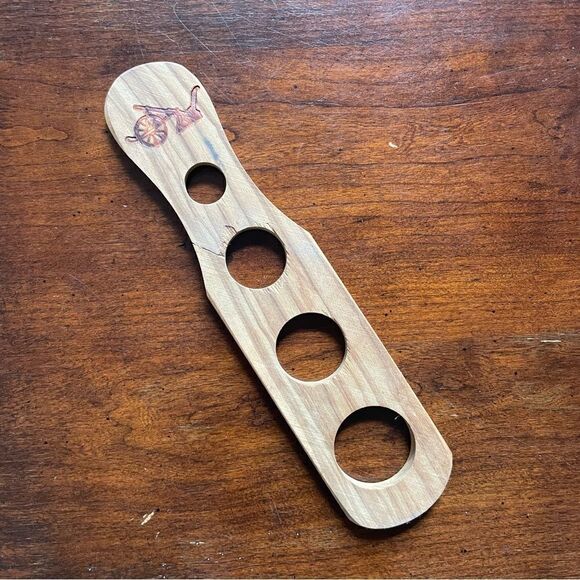 Artisan Hand Crafted “Dosa Spaghetti” Spaghetti Portion Measure Wood - Picture 5 of 7